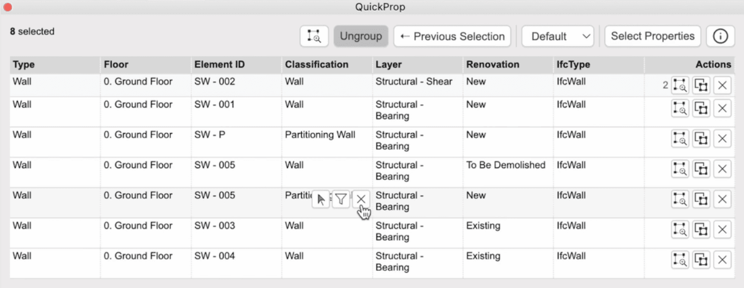 QuickProp for Archicad - Instantly View Selected Properties