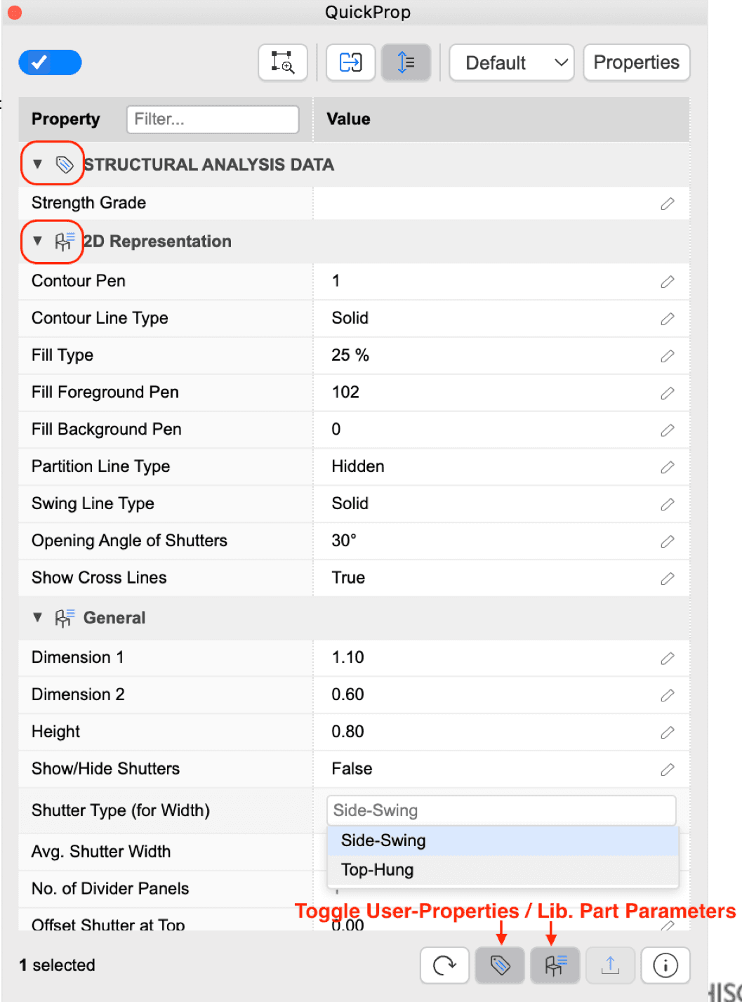 QuickProp v5.6 - View & Edit Library Part Parameters