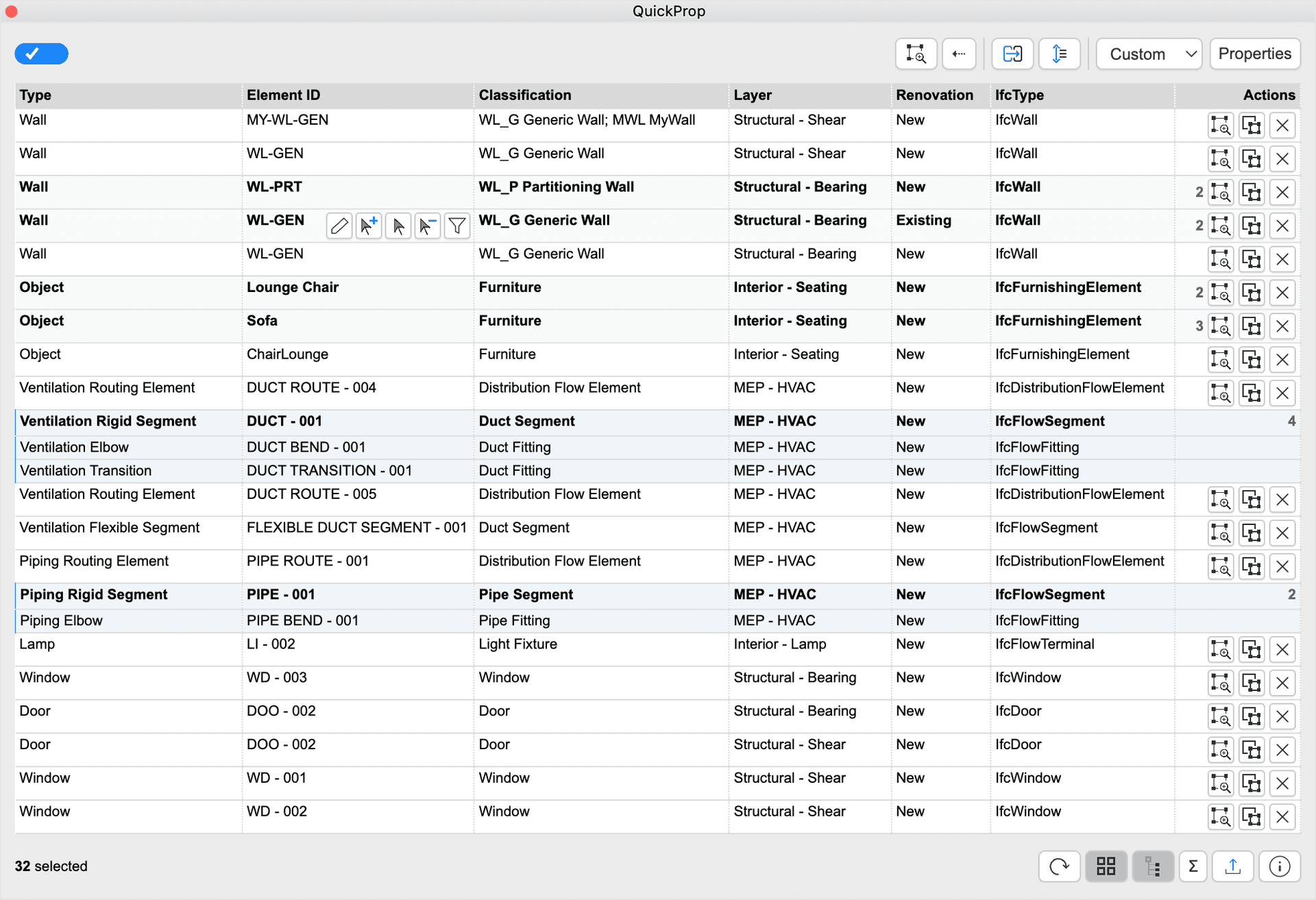 QuickProp Default View